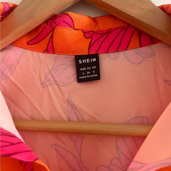 Orange and pink summer dress - Picture 3 of 3